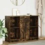 Aparador con cajón roble ahumado 101x35x76 cm madera ingeniería by , Sideboards - Ref: Foro24-861566, Price: 89,41 €, Discoun...