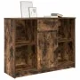 Aparador con cajón roble ahumado 101x35x76 cm madera ingeniería by , Sideboards - Ref: Foro24-861566, Price: 89,41 €, Discoun...