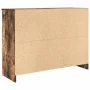 Aparador con cajón roble ahumado 101x35x76 cm madera ingeniería by , Sideboards - Ref: Foro24-861566, Price: 89,41 €, Discoun...