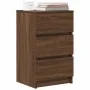 Mesillas de noche con 3 cajones 2 uds roble marrón 39x35x65 cm by , Nightstands - Ref: Foro24-861350, Price: 106,33 €, Discou...