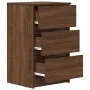 Mesillas de noche con 3 cajones 2 uds roble marrón 39x35x65 cm by , Nightstands - Ref: Foro24-861350, Price: 106,33 €, Discou...