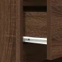 Mesillas de noche con 3 cajones 2 uds roble marrón 39x35x65 cm by , Nightstands - Ref: Foro24-861350, Price: 106,33 €, Discou...