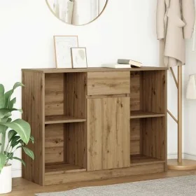 Aparador con cajón roble artisian 101x35x76cm madera ingeniería von , Sideboards - Ref: Foro24-861570, Preis: 88,86 €, Rabatt: %
