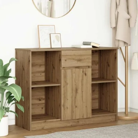 Aparador con cajón roble artisian 101x35x76cm madera ingeniería by , Sideboards - Ref: Foro24-861570, Price: 88,86 €, Discoun...