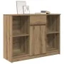 Aparador con cajón roble artisian 101x35x76cm madera ingeniería by , Sideboards - Ref: Foro24-861570, Price: 88,86 €, Discoun...