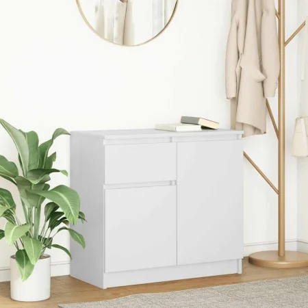 Aparador con cajón blanco 71x35x65 cm madera de ingeniería by , Sideboards - Ref: Foro24-861598, Price: 78,86 €, Discount: %