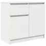 Aparador con cajón blanco 71x35x65 cm madera de ingeniería by , Sideboards - Ref: Foro24-861598, Price: 78,86 €, Discount: %