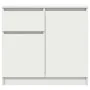 Aparador con cajón blanco 71x35x65 cm madera de ingeniería by , Sideboards - Ref: Foro24-861598, Price: 78,86 €, Discount: %