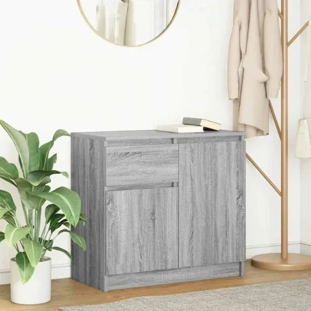 Aparador con cajón gris Sonoma 71x35x65 cm madera de ingeniería by , Sideboards - Ref: Foro24-861603, Price: 75,85 €, Discoun...