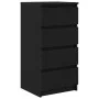 Aparador de madera de roble negro 37,5x35x76 cm by , Sideboards - Ref: Foro24-861752, Price: 78,40 €, Discount: %