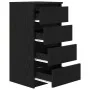 Aparador de madera de roble negro 37,5x35x76 cm by , Sideboards - Ref: Foro24-861752, Price: 78,40 €, Discount: %