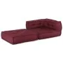 Puf modular tela granate 70x70x54 cm by , Cushions for chairs and sofas - Ref: Foro24-4019029, Price: 168,43 €, Discount: %