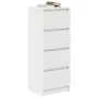 Aparador blanco 37,5x35x99 cm madera de ingeniería de , Aparadores - Ref: Foro24-861697, Precio: 87,06 €, Descuento: %