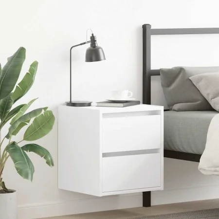 Mesillas de noche de pared 2 uds blanco 38x34x40 cm by , Nightstands - Ref: Foro24-861248, Price: 85,39 €, Discount: %