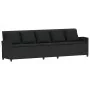 Sofá de jardín de 5 plazas con cojines ratán sintético negro by , Garden sets - Ref: Foro24-4104112, Price: 326,36 €, Discoun...