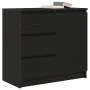 Aparador con cajón roble negro 71x35x65 cm madera de ingeniería von , Sideboards - Ref: Foro24-861572, Preis: 85,63 €, Rabatt: %