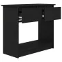 Mesa consola con cajones negra 85,5x38,5x74,5 cm de , Mesas auxiliares - Ref: Foro24-861392, Precio: 81,12 €, Descuento: %