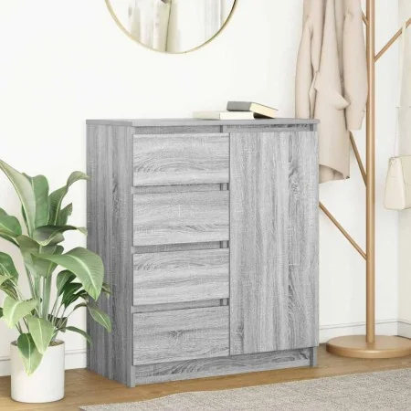Aparador con cajones Sonoma gris 71x35x84 cm madera ingeniería by , Sideboards - Ref: Foro24-861585, Price: 112,52 €, Discoun...