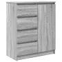 Aparador con cajones Sonoma gris 71x35x84 cm madera ingeniería by , Sideboards - Ref: Foro24-861585, Price: 112,52 €, Discoun...