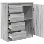 Aparador con cajones Sonoma gris 71x35x84 cm madera ingeniería by , Sideboards - Ref: Foro24-861585, Price: 112,52 €, Discoun...