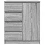 Aparador con cajones Sonoma gris 71x35x84 cm madera ingeniería by , Sideboards - Ref: Foro24-861585, Price: 112,52 €, Discoun...