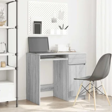 Escritorio Sonoma gris 86x49x76 cm madera de ingeniería de , Escritorios - Ref: Foro24-861828, Precio: 96,86 €, Descuento: %