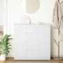 Aparador con cajones blanco 100,5x35x98,5 cm madera ingeniería von , Sideboards - Ref: Foro24-3328453, Preis: 161,38 €, Rabat...