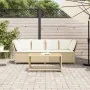 Sofá de jardín con cojines ratán sintético beige von , Outdoor-Sofas - Ref: Foro24-4104125, Preis: 312,89 €, Rabatt: %