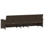 Sofá de jardín con cojines 5 plazas ratán sintético marrón by , Garden sets - Ref: Foro24-4104119, Price: 336,91 €, Discount: %