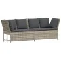 Sofá de jardín con cojines ratán sintético gris claro von , Outdoor-Sofas - Ref: Foro24-4104127, Preis: 312,91 €, Rabatt: %