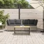 Sofá de jardín con cojines ratán sintético gris claro von , Outdoor-Sofas - Ref: Foro24-4104127, Preis: 312,91 €, Rabatt: %