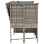 Sofá de jardín con cojines ratán sintético gris claro von , Outdoor-Sofas - Ref: Foro24-4104127, Preis: 312,91 €, Rabatt: %