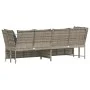 Sofá de jardín con cojines ratán sintético gris claro von , Outdoor-Sofas - Ref: Foro24-4104127, Preis: 312,91 €, Rabatt: %