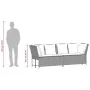 Sofá de jardín con cojines ratán sintético gris claro von , Outdoor-Sofas - Ref: Foro24-4104127, Preis: 312,91 €, Rabatt: %