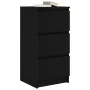 Aparador de madera de roble negro 37,5x35x76 cm von , Sideboards - Ref: Foro24-861725, Preis: 65,91 €, Rabatt: %