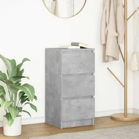 Aparador de madera de ingeniería gris hormigón 37,5x35x76 cm by , Sideboards - Ref: Foro24-861727, Price: 62,39 €, Discount: %