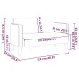 Sofá Loveseat gris claro 109 cm tejido de pana von , Sofas - Ref: Foro24-4100522, Preis: 170,83 €, Rabatt: %