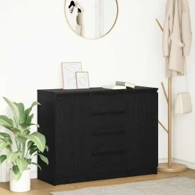 Aparador con cajones roble negro 100,5x35x76 cm von , Sideboards - Ref: Foro24-3328445, Preis: 142,93 €, Rabatt: %