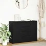 Aparador con cajones roble negro 100,5x35x76 cm de , Aparadores - Ref: Foro24-3328445, Precio: 142,90 €, Descuento: %