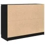 Aparador con cajones roble negro 100,5x35x76 cm de , Aparadores - Ref: Foro24-3328445, Precio: 142,90 €, Descuento: %