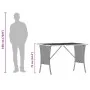 Mesa de jardín superficie de madera ratán PE negro 105x75x72 cm de , Mesas de jardín - Ref: Foro24-4104138, Precio: 125,22 €,...