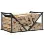 Leñero negro 70x43x34,5 cm Acero laminado en frío von , Brennholztaschen und -halter - Ref: Foro24-864173, Preis: 56,89 €, Ra...