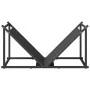Leñero negro 70x43x34,5 cm Acero laminado en frío von , Brennholztaschen und -halter - Ref: Foro24-864173, Preis: 56,89 €, Ra...