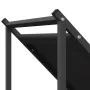 Leñero negro 70x43x34,5 cm Acero laminado en frío von , Brennholztaschen und -halter - Ref: Foro24-864173, Preis: 56,89 €, Ra...