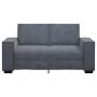 Sofá de 2 plazas de terciopelo gris oscuro 120 cm von , Sofas - Ref: Foro24-4105011, Preis: 230,42 €, Rabatt: %