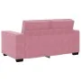 Sofá de 2 plazas terciopelo rosa 120 cm by , Sofas - Ref: Foro24-4105013, Price: 224,89 €, Discount: %