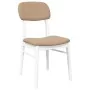 Sillas de comedor con cojines 2uds madera maciza blanco caucho de , Sillas de comedor - Ref: Foro24-4102527, Precio: 155,64 €...