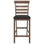 Taburetes de bar con cojines 2 uds madera maciza marrón caucho von , Küchenhocker - Ref: Foro24-4102538, Preis: 123,00 €, Rab...