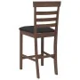 Taburetes de bar con cojines 2 uds madera maciza marrón caucho von , Küchenhocker - Ref: Foro24-4102538, Preis: 123,00 €, Rab...