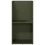 Leñero verde oliva 40x30x80 cm Acero laminado en frío de , Bolsas y soportes de leña - Ref: Foro24-864190, Precio: 80,61 €, D...